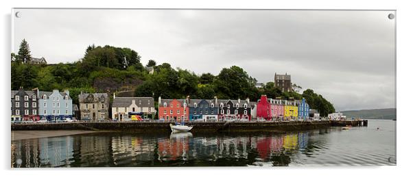 Tobermory houses, Mull Acrylic by Dan Ward