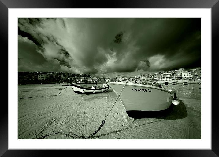 St Ives Beach Framed Mounted Print by Rob Hawkins