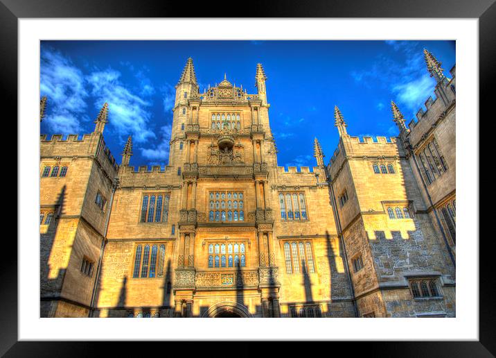 Bodleian Library Oxford Framed Mounted Print by Gurinder Punn