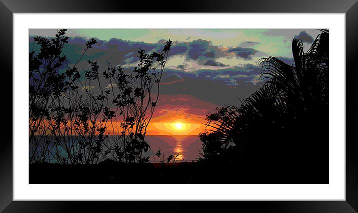 Colorful Sunset Framed Mounted Print by james balzano, jr.