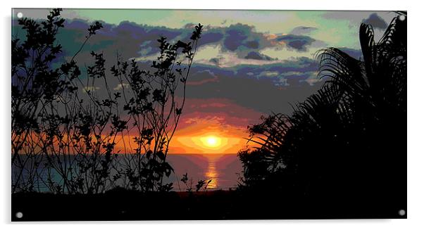 Colorful Sunset Acrylic by james balzano, jr.