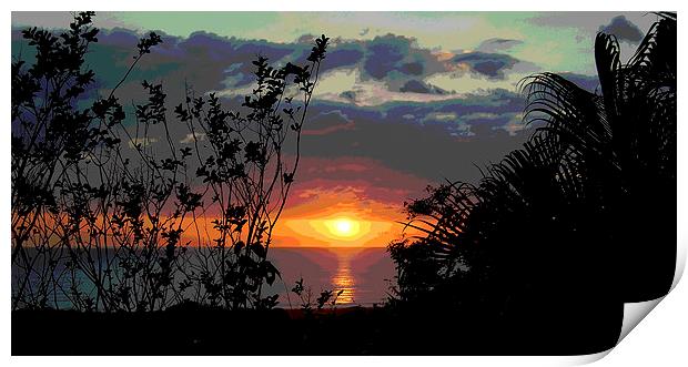 Colorful Sunset Print by james balzano, jr.