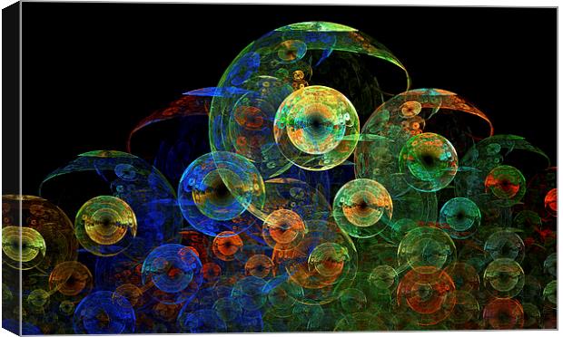 Colorful Circles Canvas Print by Mary Lane