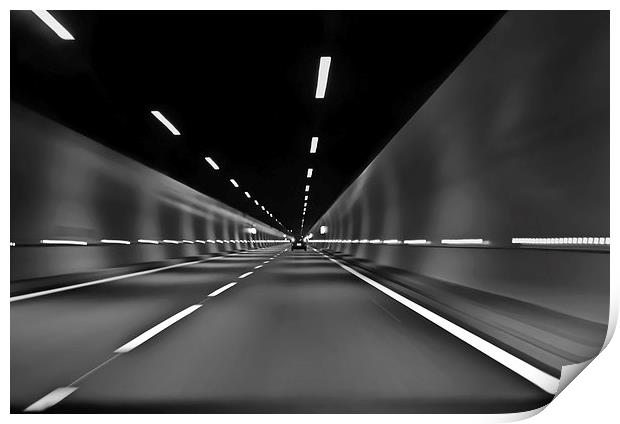 Tunnel vision Print by Dan Ward