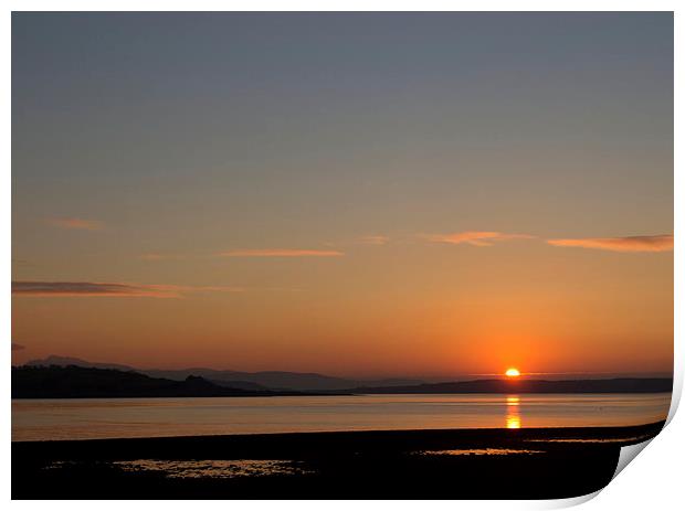 Peaceful sunset over Rothesay Print by Peter Mclardy