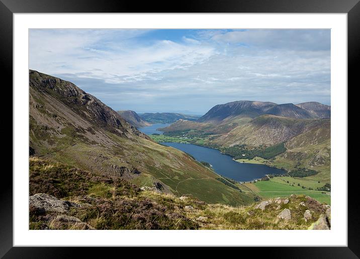 Buttermere from haystacks Framed Mounted Print by Simon Wrigglesworth