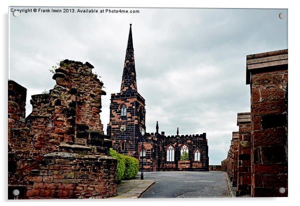 Birkenhead Priory, St Mary’s church, Birkenhead Acrylic by Frank Irwin