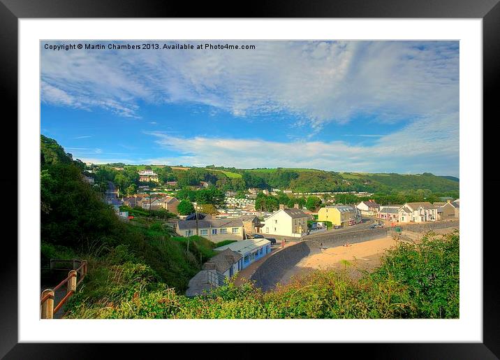Pendine Town, Carmarthenshire Framed Mounted Print by Martin Chambers