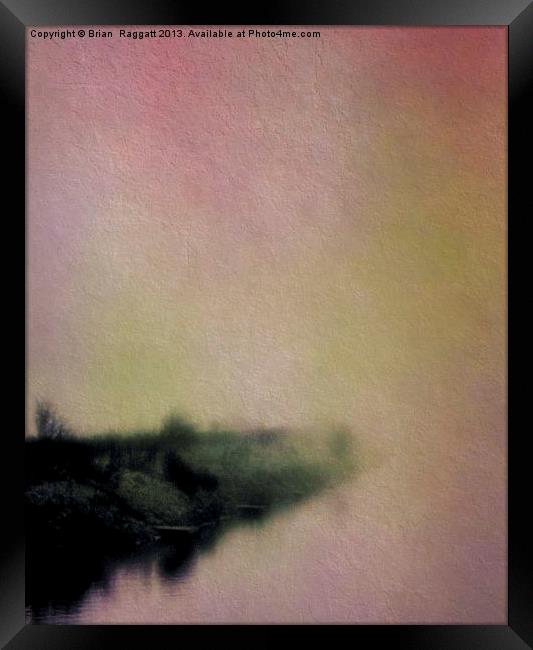 Misty Morning Lakeside Framed Print by Brian  Raggatt
