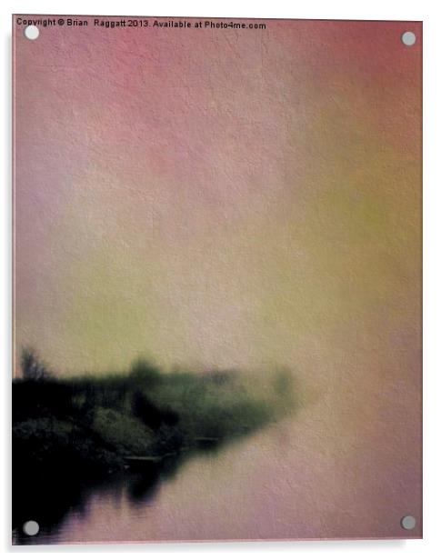 Misty Morning Lakeside Acrylic by Brian  Raggatt