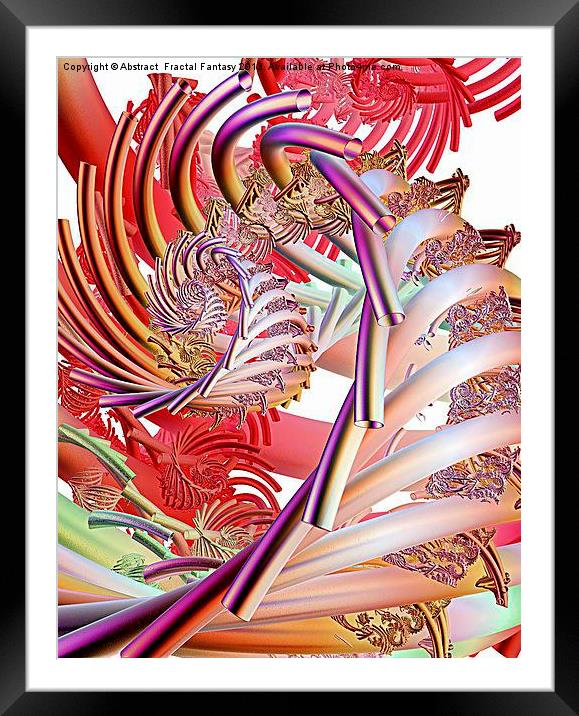 W.G.A.F. Framed Mounted Print by Abstract  Fractal Fantasy