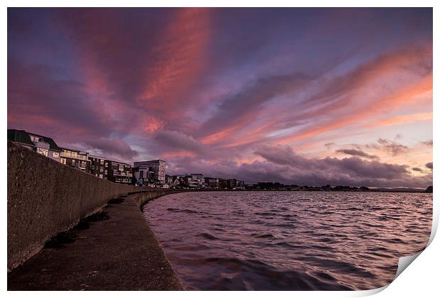 Harbour Sunset Print by Phil Wareham