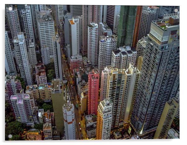 Hong Kong 66 Acrylic by colin chalkley