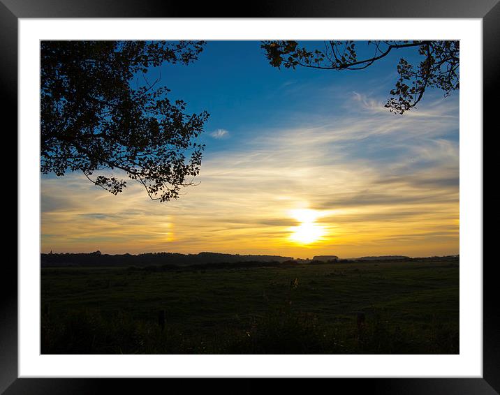 Sunset at Holkham 1 Framed Mounted Print by Bill Simpson