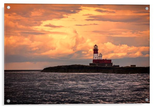 Longstone Lighthouse Acrylic by Northeast Images