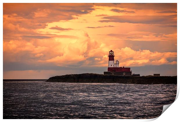 Longstone Lighthouse Print by Northeast Images