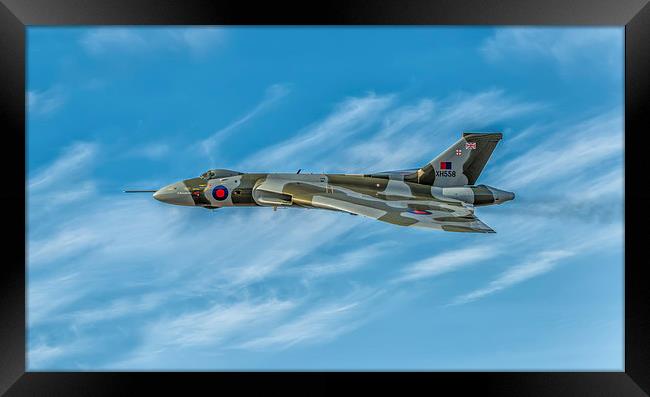 Vulcan Bomber Framed Print by Adrian Evans