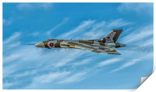 Vulcan Bomber Print by Adrian Evans