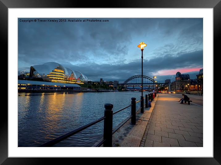 Quayside Views Framed Mounted Print by Trevor Kersley RIP