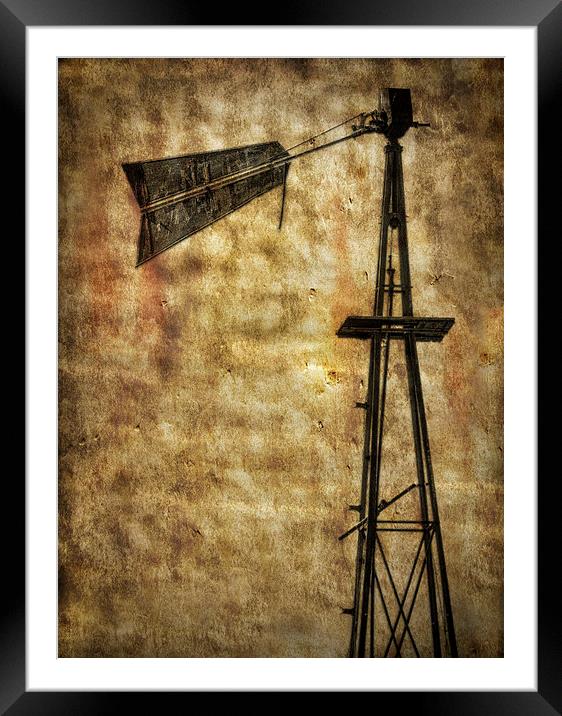 Old Wind Power Framed Mounted Print by Mary Lane