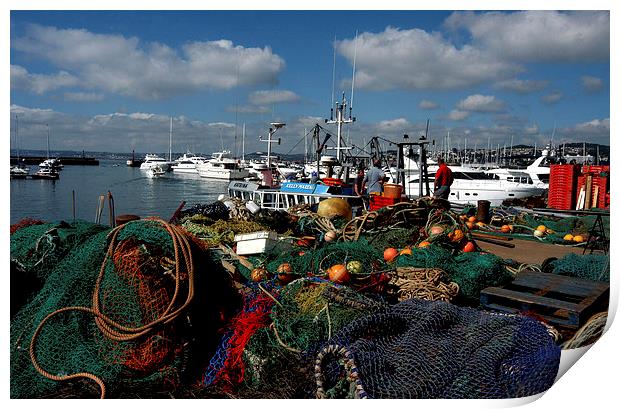 JST1995 Fishing nets and things Print by Jim Tampin