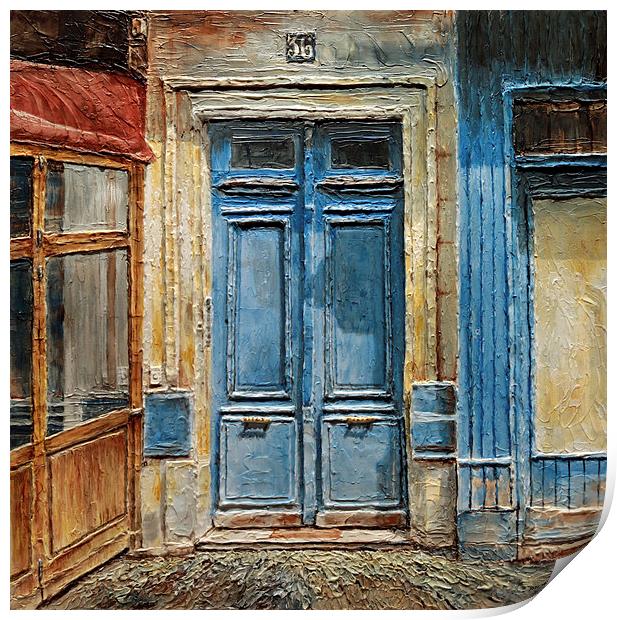 Parisian Door No.36 Print by Joey Agbayani
