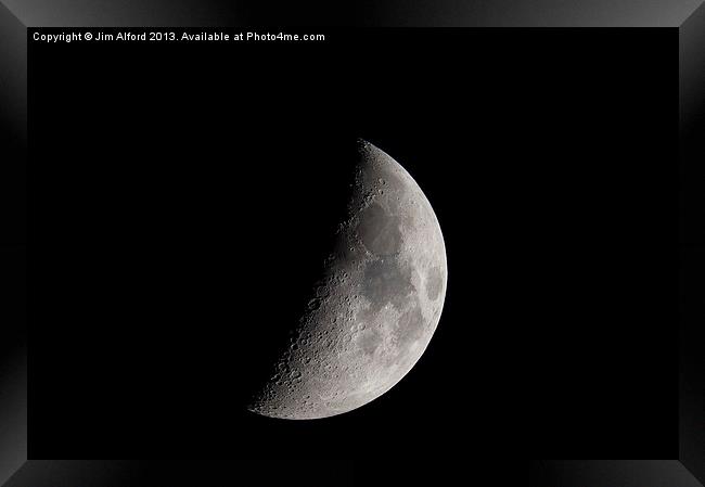 Crescent Moon Framed Print by Jim Alford