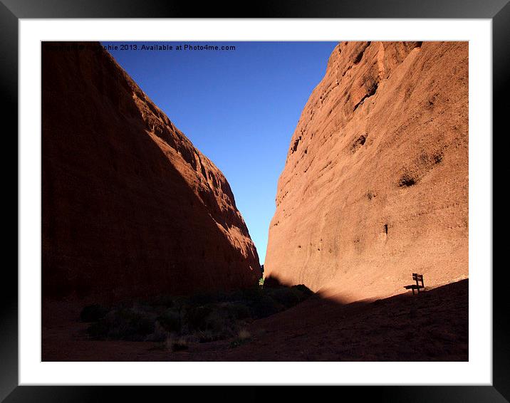 Kata Tjuta Uluru Ayers Rock Framed Mounted Print by uk crunch