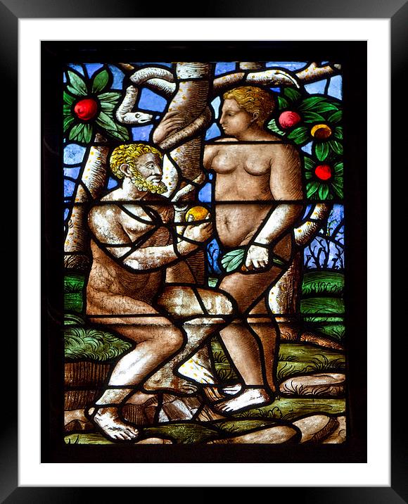 Adam and Eve at Duomo Framed Mounted Print by Steve Hughes