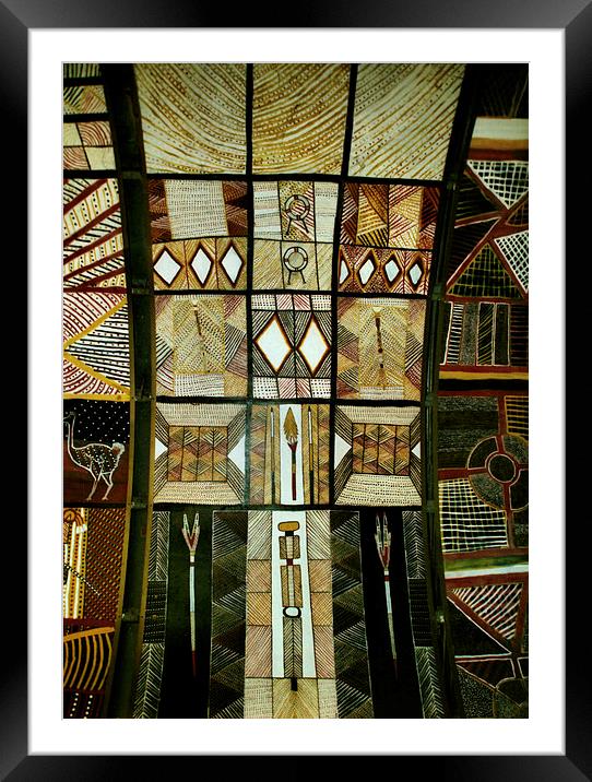 Tiwi Art Framed Mounted Print by Carole-Anne Fooks