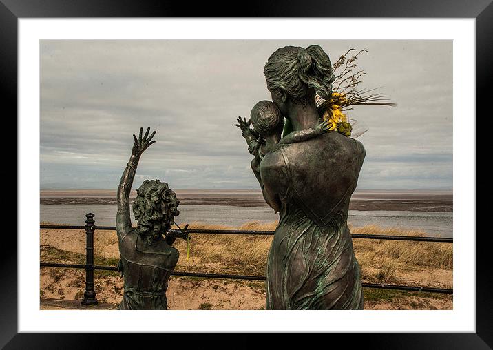 Fishermens Memorial Statue at Fleetwood Framed Mounted Print by Peter McCormack