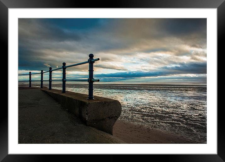 St Annes Beach From the Promenade Framed Mounted Print by Peter McCormack