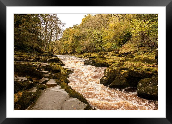 The Strid on the River Wharfe Framed Mounted Print by Peter McCormack