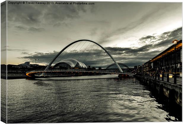Quayside Evening Canvas Print by Trevor Kersley RIP