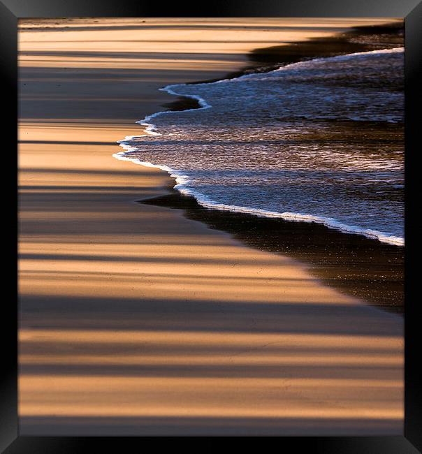 Beach Shadows Framed Print by Steven Ralser