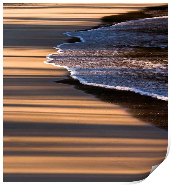 Beach Shadows Print by Steven Ralser