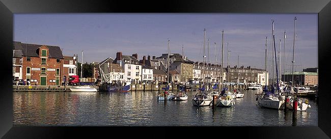 JST2576 Weymouth Harbour Framed Print by Jim Tampin