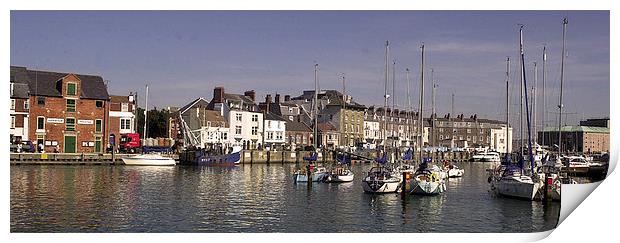 JST2576 Weymouth Harbour Print by Jim Tampin
