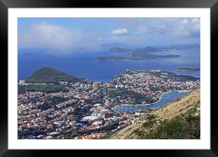 Dubrovnik and Outlying Islands Framed Mounted Print by Tony Murtagh