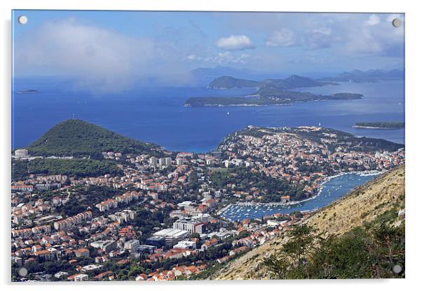 Dubrovnik and Outlying Islands Acrylic by Tony Murtagh