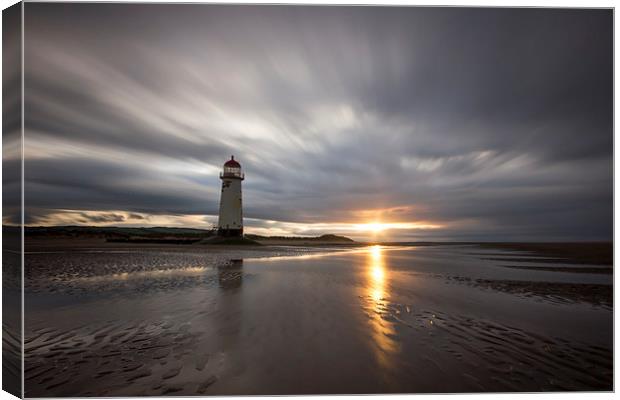 Talacre sunset Canvas Print by Paul Farrell Photography