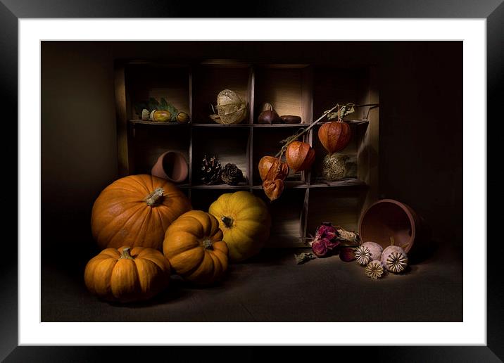 Halloween Still Life Framed Mounted Print by Ann Garrett