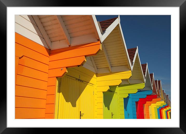 Scarborough Beach Huts 1 Framed Mounted Print by Martin Williams