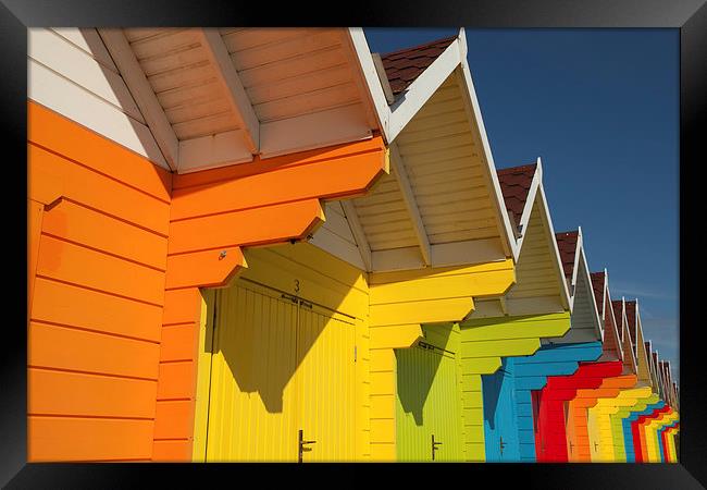 Scarborough Beach Huts 1 Framed Print by Martin Williams