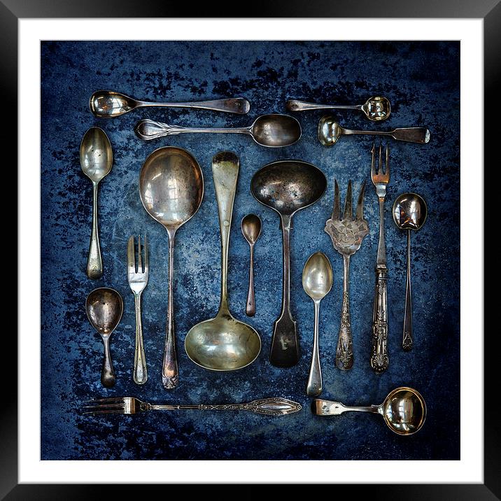 Spoons & Forks Framed Mounted Print by James Rowland