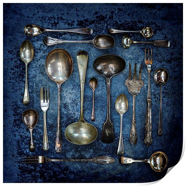 Spoons & Forks Print by James Rowland