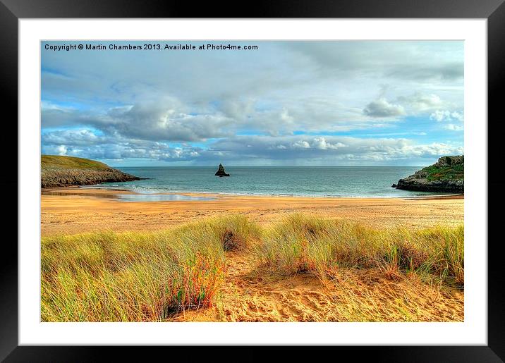Broad Haven South, Pembrokeshire Framed Mounted Print by Martin Chambers