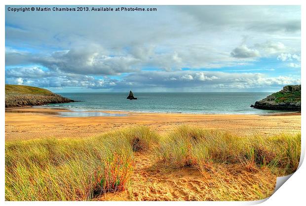 Broad Haven South, Pembrokeshire Print by Martin Chambers
