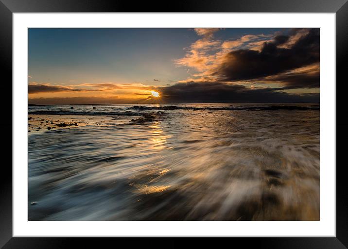 Ferry Sunrise Framed Mounted Print by Ben Hirst