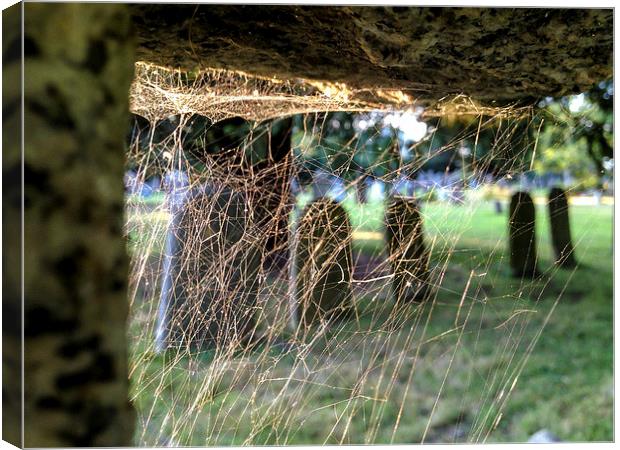 Spiders View of Cemetery Canvas Print by Peter McCormack